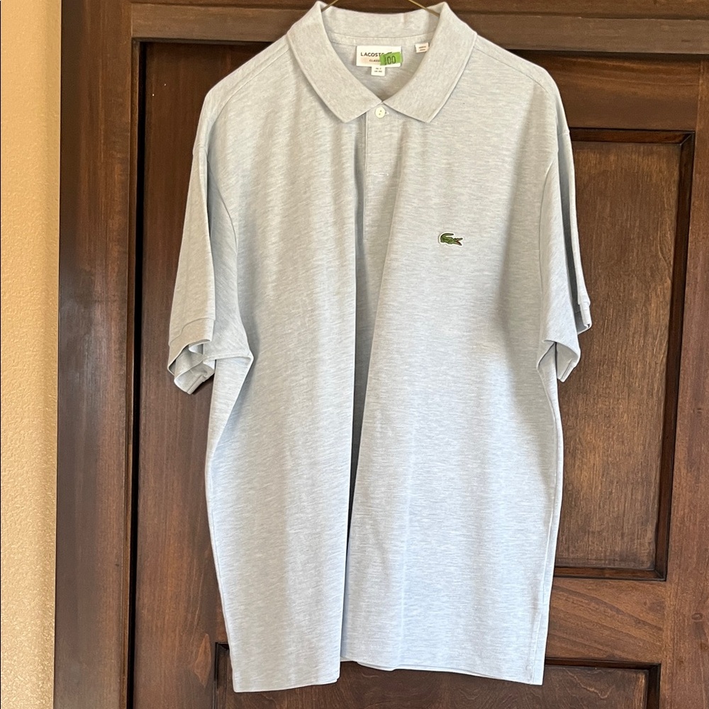Lacoste Men's Light Gray Polo Shirt
